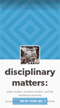 Mobile Screenshot of disciplinarymatters.org